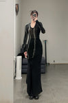 Marc le bihan long net eye skirt 2752 black